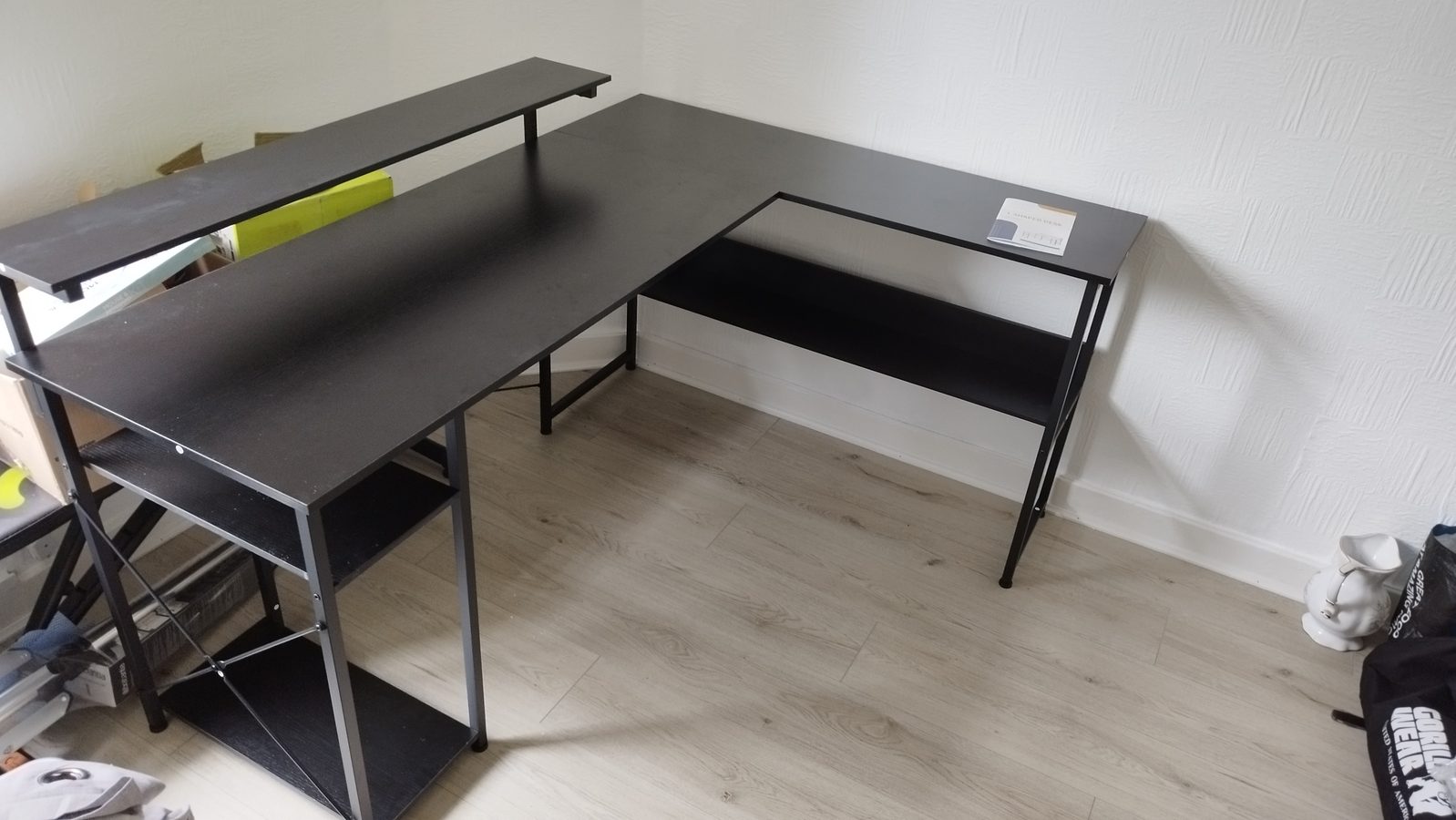 L-shaped desk